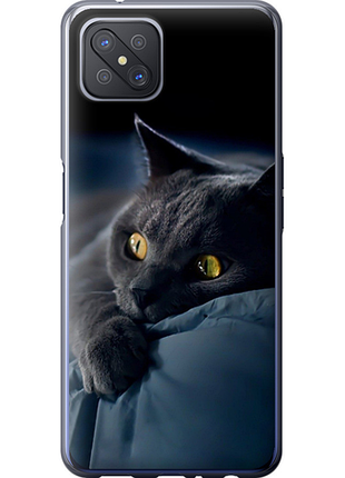 Чохол на oppo reno 4 z димчастий кіт "825u-2278-851"