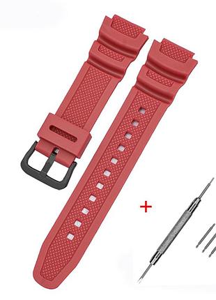 Ремешок для casio g-shock ae-1000/1200 red bk