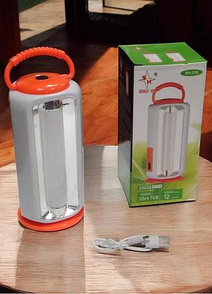 Аккумуляторный фонарь usb, sh-330a / кемпинговый фонарь / светодиодный фонарь