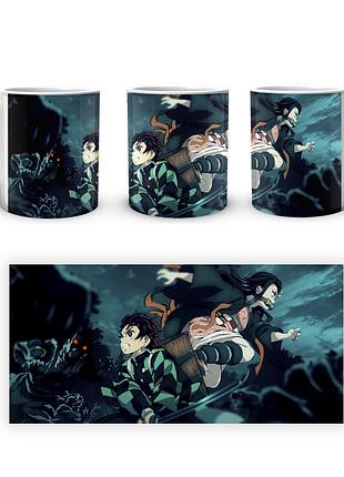 Кружка geekland kimetsu no yaiba клинок, рассекающий демонов танджиро незуко ky 002.04