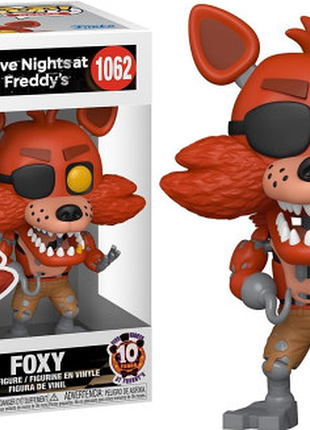 Фігурка funko pop п'ять ночей з фредді фоксі five nights at freddy's foxy 10 см fp fnaf f 1062