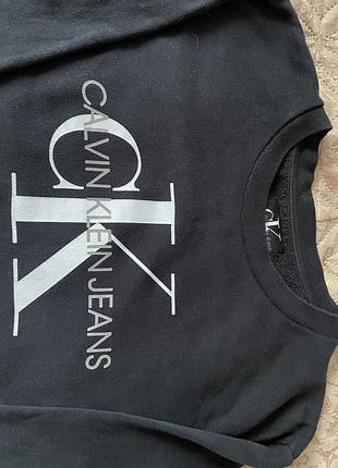 Оригінальний темно-синій світшот calvin klein