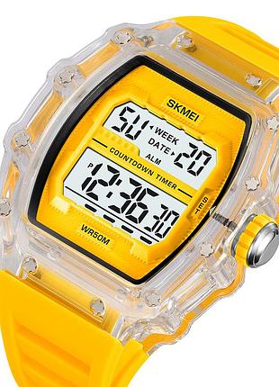 Skmei 2296wtyl white-yellow 3