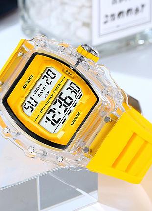 Skmei 2296wtyl white-yellow 5