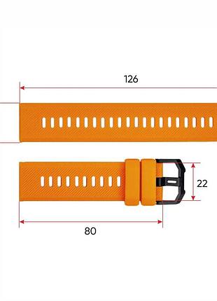 Ремешок для смарт часов modfit base t2 orange 3
