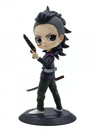 Фігурка q posket клинок, який знищує демонів генья шіназугава demon slayer genya 14 см qp ds gs 14
