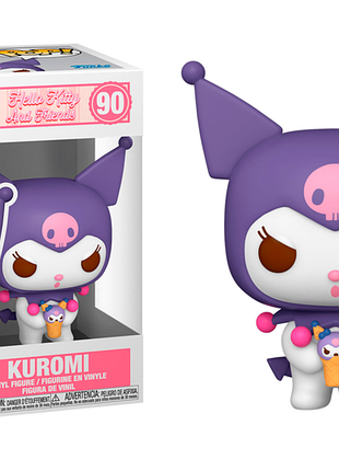 Фигурка funko pop хеллоу китти куроми hello kitty kuromi 10 см fp hk k 90