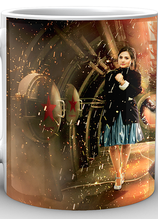 Кружка geekland біла доктор хто doctor who доктор хто та клара освальд dw.02.058