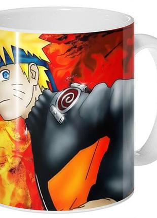 Кухоль geek land білий наруто naruto в полум'ї na.02.054