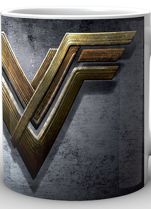 Кружка geekland белая чудо-женщина wonder woman logo ww.02.013