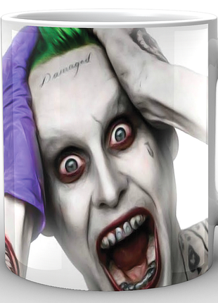 Кружка geekland біла джокер joker без гриму jk.02.018