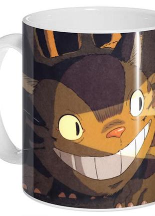 Кружка geek land белая мой сосед тоторо my neighbor totoro котобус nt.02.027