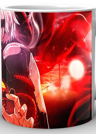 Кружка geek land біла tokyo ghoul токійський гуль головний герой tg.02.020