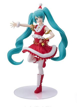 Фігурка sega luminasta vocaloid hatsune miku christmas вокалоїди міку хацуне різдво 25 см sl v hmc 20