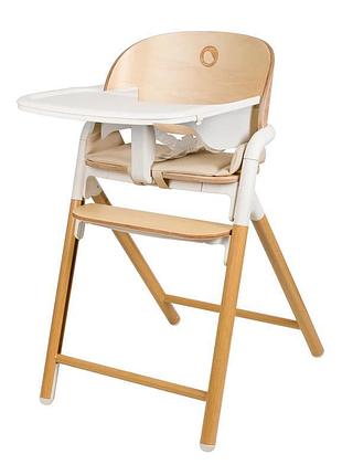 Стілець для годування lionelo celia white natural wood