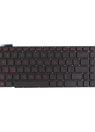 Клавиатура для ноутбука asus rog g551 черная, без фрейма, подсветка