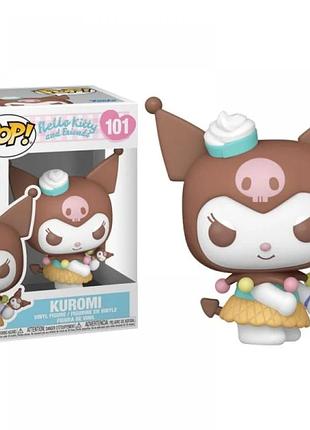 Фигурка funko pop хеллоу китти куроми hello kitty kuromi 10 см fp hk k 101