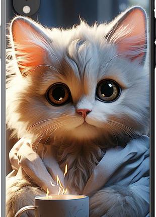 Чохол на iphone xr білий кіт "5646u-1560-851"