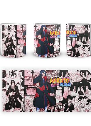 Кружка geek land белая наруто naruto итачи коллаж na.02.342