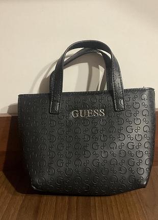 Маленька чорна жіноча сумка guess