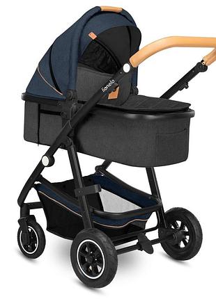 Универсальная коляска 2 в 1 lionelo amber blue navy