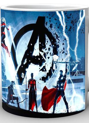 Кружка geekland белая avengers мстители фан арт ag.02.015