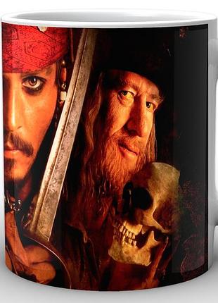 Кружка geekland белая pirates of the caribbean пираты карибского моря гектор барбосса pc.02.027