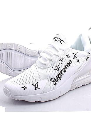 Кроссовки nike 270 женские белые найк с амортизацией тканевые (размеры: 37,38,39,40,41,42,43)