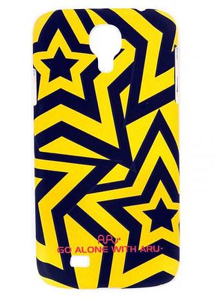 Чехол aru для samsung galaxy s4 stars yellow