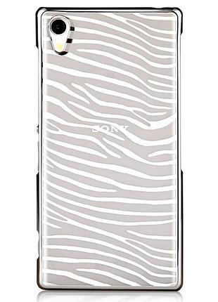 Чехол vouni для sony xperia z2 glimmer zebra silver