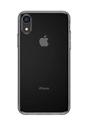 Чехол baseus для iphone xr simplicity прозрачный черный (arapiph61-a01) 5