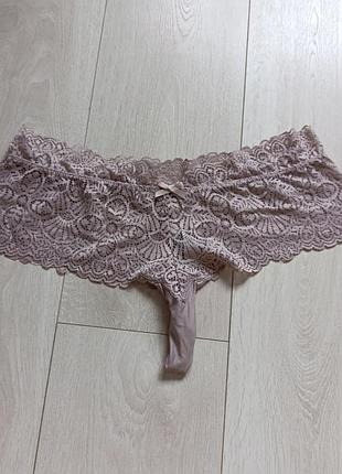 Трусики ажурные стринги кружевные бикини кружные танга secret possessions l xl 12 14 40 42 48 50