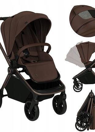 Универсальная коляска 2 в 1 lionelo mika plus 2in1 mocha mousse