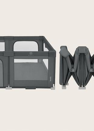 Манеж lionelo florence easy fold grey graphite 2