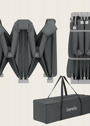 Манеж lionelo florence easy fold grey graphite 4