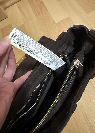 Замшева сумка zara 6