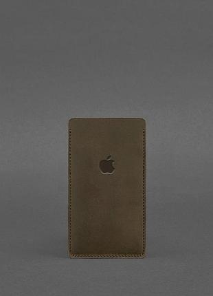 Шкіряний чохол для iphone 11 темно-коричневий crazy horse
