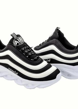 Кросівки adidas air boost білі чорні чоловічі адідас (розміри: 42) відео огляд