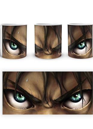 Кружка geekland attack on titan атака титані ерен aot 002.21