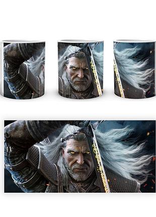 Кружка geekland the witcher ведьмак геральт tw 002.037