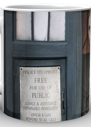 Кружка geekland біла лікар хто doctor who лікар хто на тлі телфона dw.02.027.205