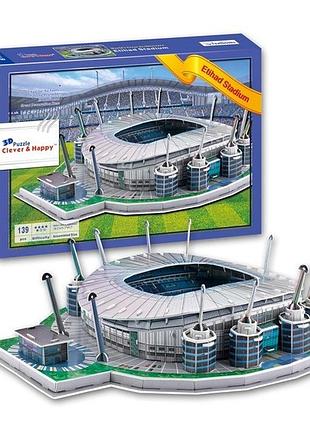 Стадион манчестер сити. огромные 3d пазлы "etihad stadium" трехмерный конструктор-головоломка.