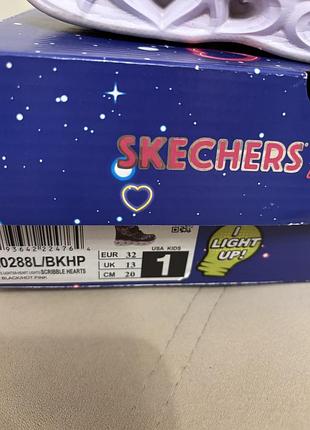 Черевики skechers heart lights 32 р 5