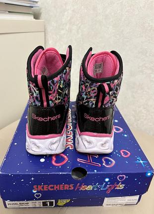 Черевики skechers heart lights 32 р 6