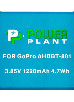 Акумулятор powerplant gopro ahdbt-801 1220mah (декодований)