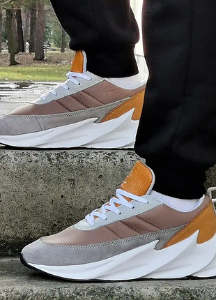 Кросівки adidas $harks сірі чоловічі адідас бежеві акула (розміри: 41,42,43,44,45) відео огляд