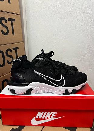 Кроссовки nike react vision black white / найк реакт черно белые 38 39 40 41 42 43