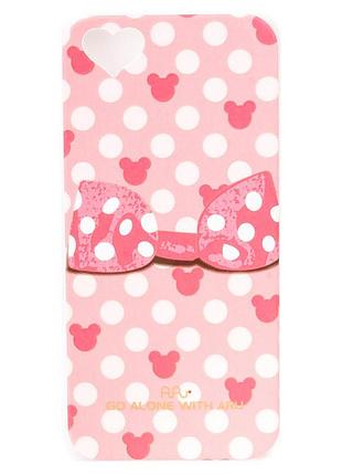 Чехол aru для iphone 5/5s/5se ribbon pink