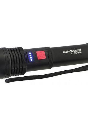 Тактический фонарь police bl-x72-p90 фонарик 5 режимов