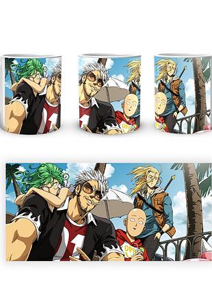 Кружка geekland ванпанчмен one punch man сайтама, бласт, световой флеш, тацумаки opm 02.13